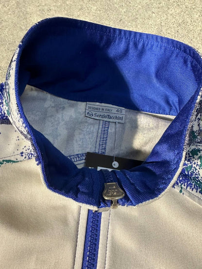 Sergio Tacchini Track-Top Giacca Tuta Vintage Logo Cucito Uomo (L)