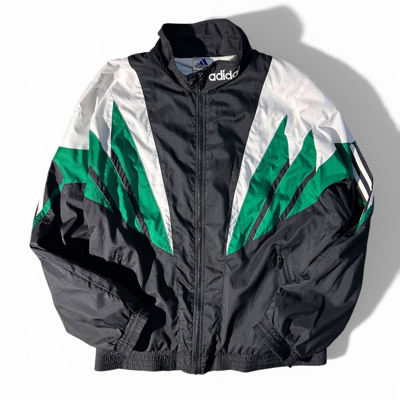 Adidas Track-Top Vintage Logo Ricamato Giacca Tuta Uomo (XL)