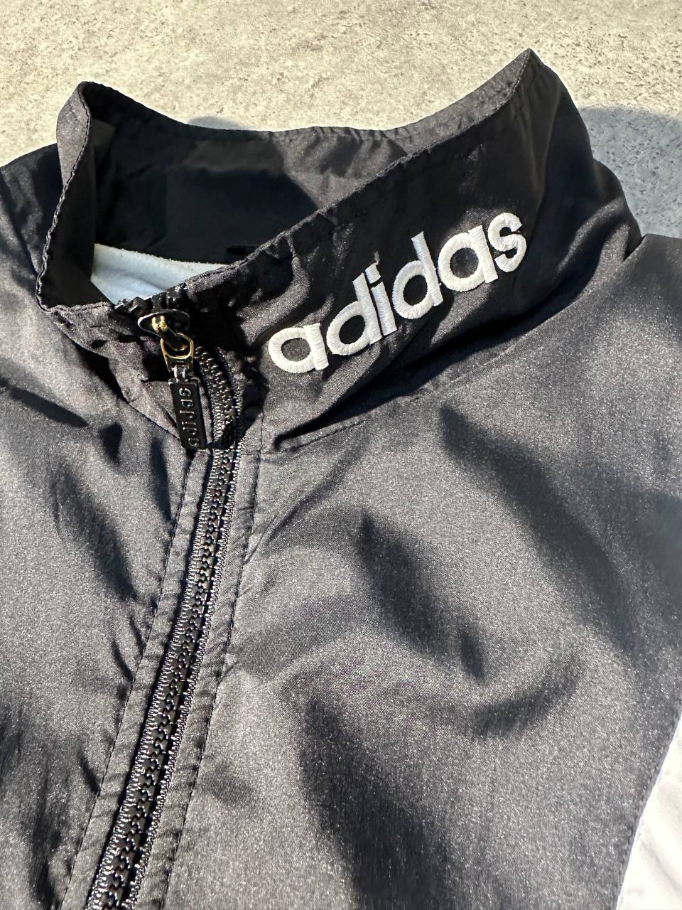 Adidas Track-Top Vintage Logo Ricamato Giacca Tuta Uomo (XL)