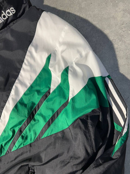 Adidas Track-Top Vintage Logo Ricamato Giacca Tuta Uomo (XL)