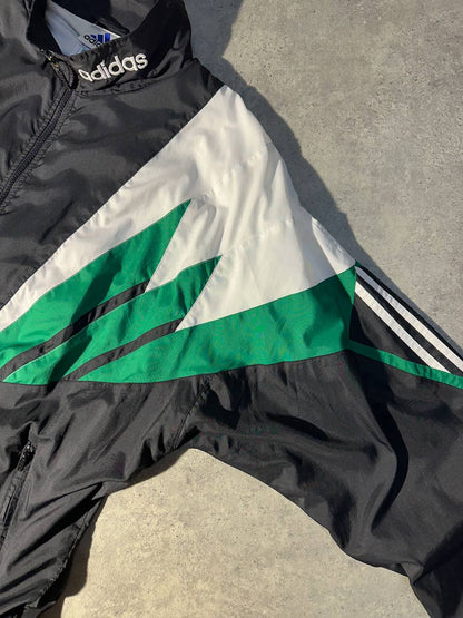 Adidas Track-Top Vintage Logo Ricamato Giacca Tuta Uomo (XL)