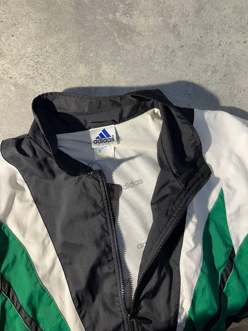 Adidas Track-Top Vintage Logo Ricamato Giacca Tuta Uomo (XL)