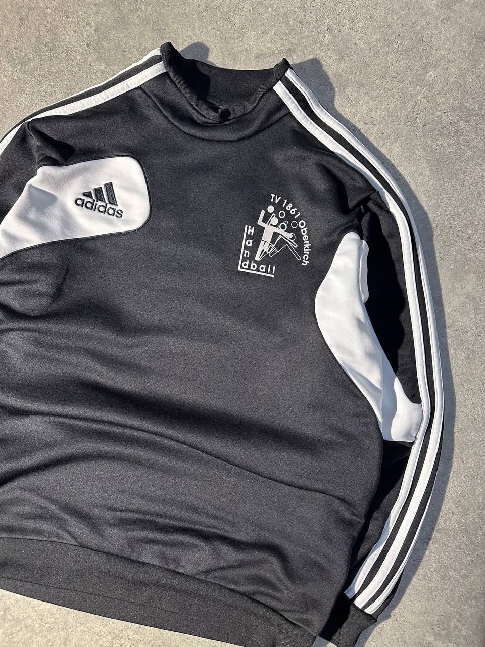 Adidas Felpa Girocollo Vintage Logo Ricamato Sweatshirt Uomo (M)