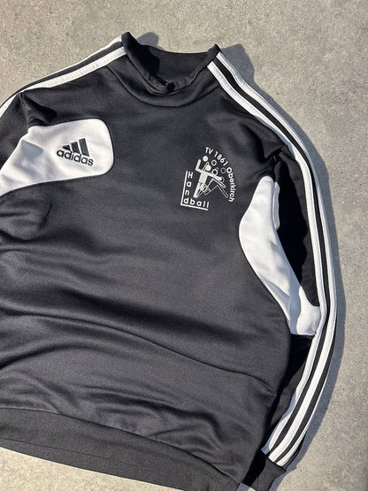 Adidas Felpa Girocollo Vintage Logo Ricamato Sweatshirt Uomo (M)