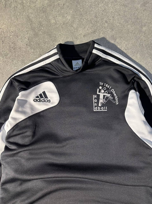 Adidas Felpa Girocollo Vintage Logo Ricamato Sweatshirt Uomo (M)