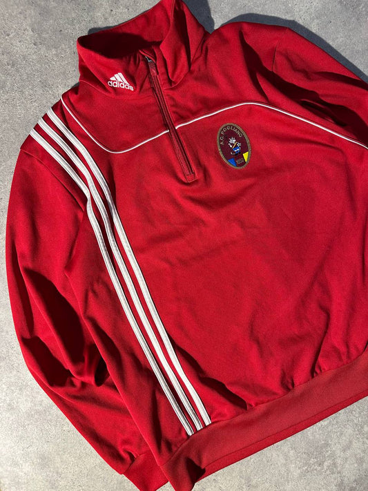 Adidas Felpa Collo e Zip Vintage Sweaters Uomo (M)