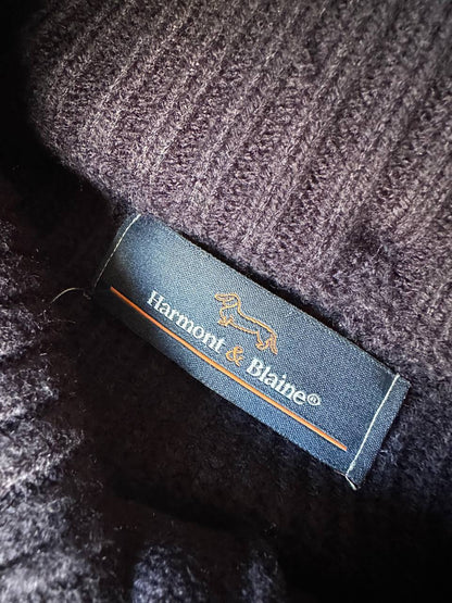 Harmont & Blaine Cardigan con Cappuccio Maglia Larga Lana e Cashmere Uomo (2XL)