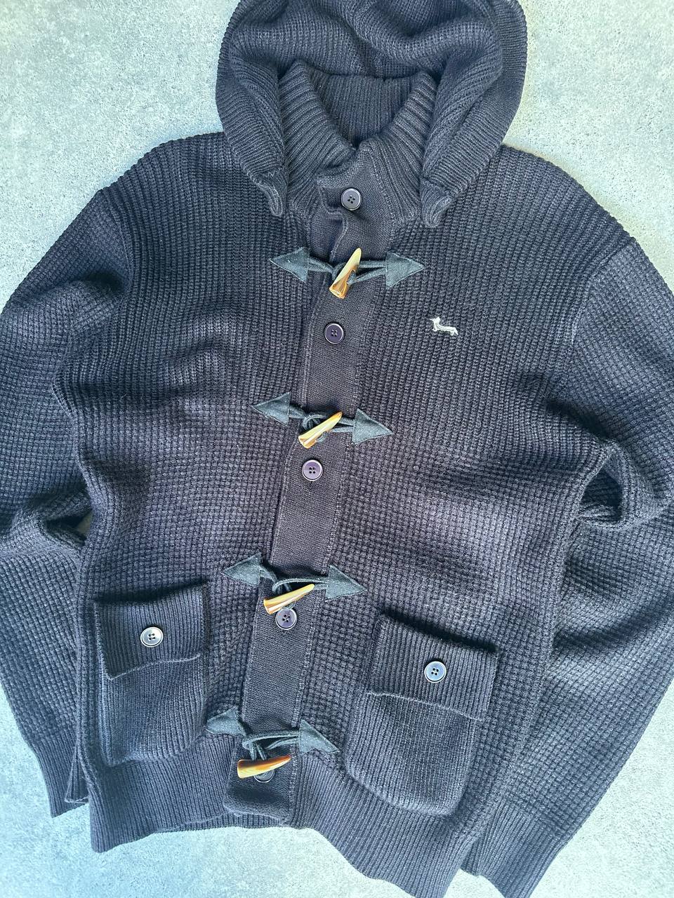 Harmont & Blaine Cardigan con Cappuccio Maglia Larga Lana e Cashmere Uomo (2XL)