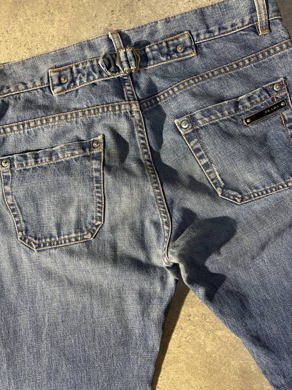 Prada Straight Fit Jeans Denim Anni 2000 Vintage Uomo (46 IT)