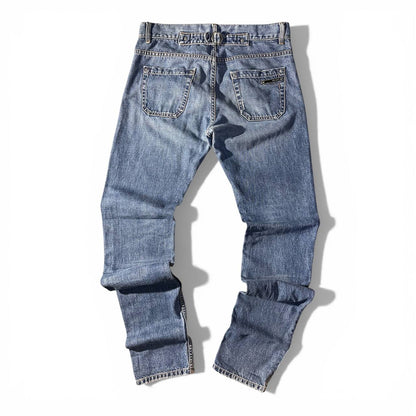 Prada Straight Fit Jeans Denim Anni 2000 Vintage Uomo (46 IT)
