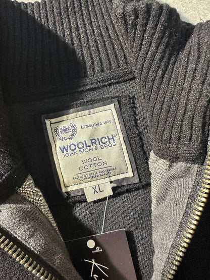 Woolrich Giacca Misto Lana Zip Uomo (XL)