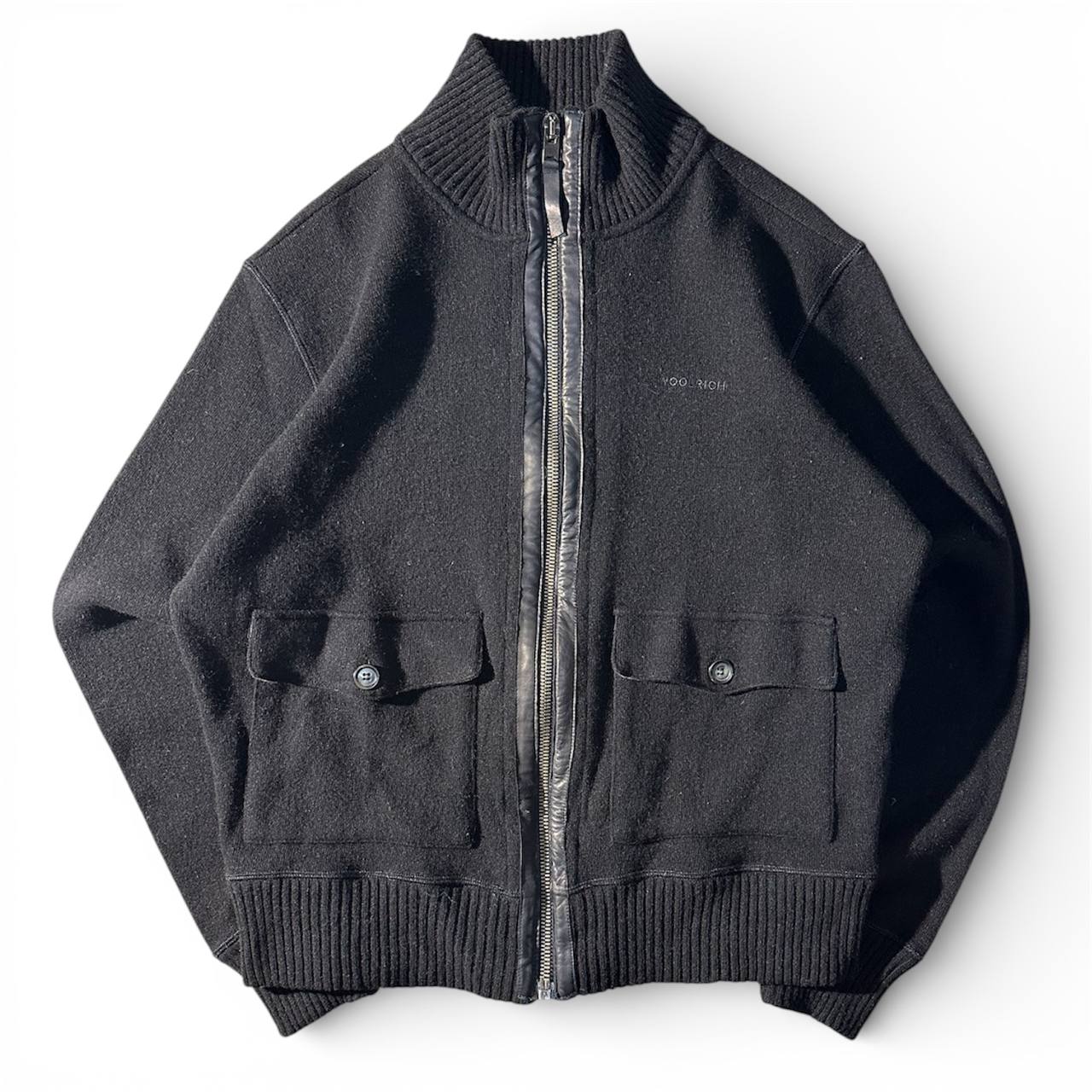 Woolrich Giacca Misto Lana Zip Uomo (XL)