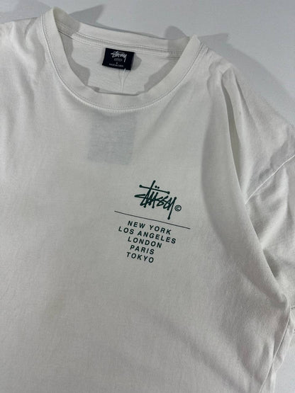 Stussy City Graphic T-Shirt Australian USA Uomo/Donna (S)