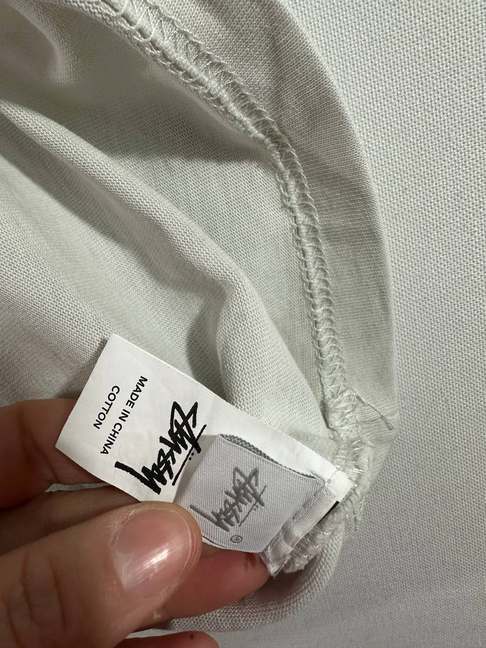 Stussy T-shirt Basic White tee Big Logo Uomo (XL)
