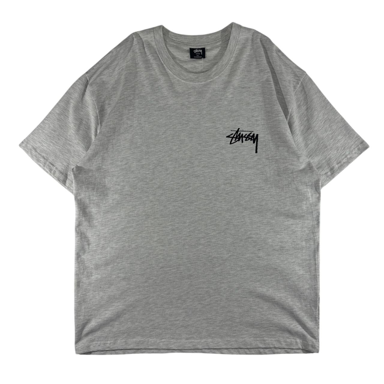 Stussy T-shirt Grey With Fuzzy Dice Graphic Vintage RARE Uomo (XXL)