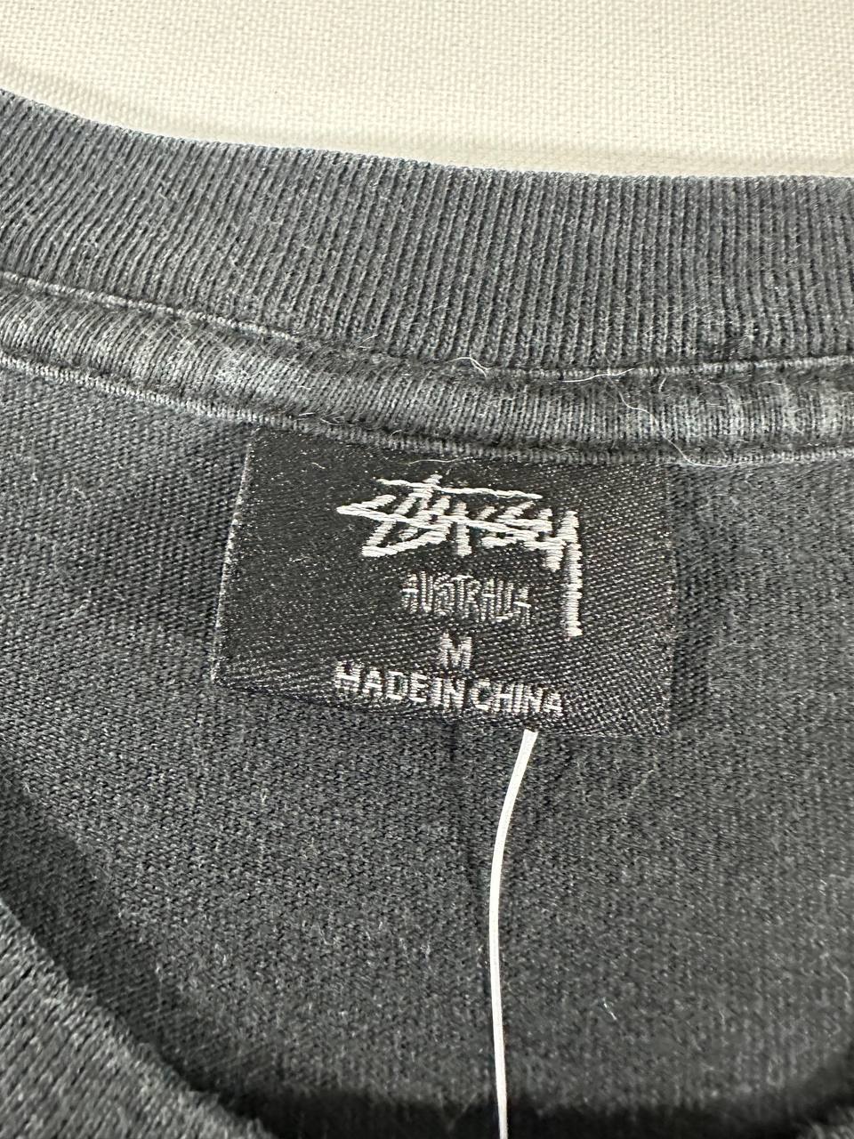 Stussy T-shirt Black Mushroom Graphics Big Logo USA Uomo/Donna (M)