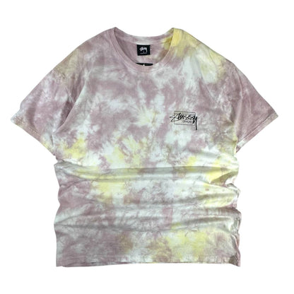 Stussy T-shirt Tye Dye Stampa Grande Big Logo USA Uomo (M)