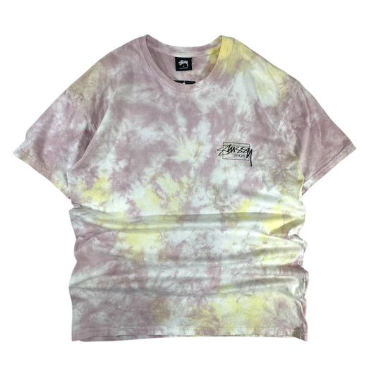 Stussy T-shirt Tye Dye Stampa Grande Big Logo USA Uomo (M)