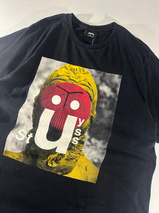Stussy T-shirt U-Face Stampa Grande USA Uomo/Donna (M)