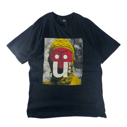 Stussy T-shirt U-Face Stampa Grande USA Uomo/Donna (M)