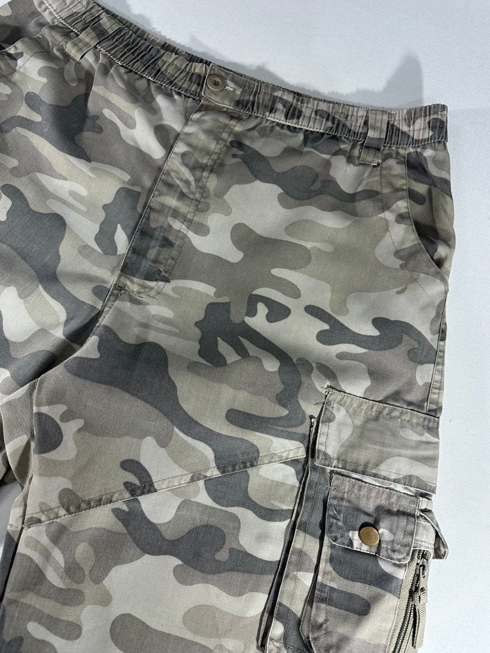 Diesel Cargo Shorts Y2K Camouflage Vintage Logo Ricamato Uomo (M/L)