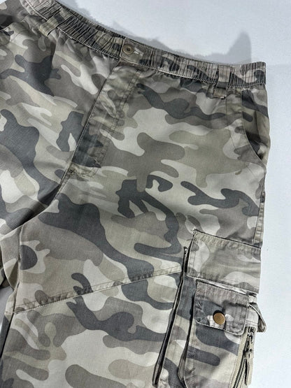 Diesel Cargo Shorts Y2K Camouflage Vintage Logo Ricamato Uomo (M/L)