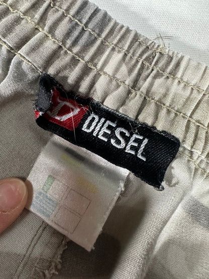 Diesel Cargo Shorts Y2K Camouflage Vintage Logo Ricamato Uomo (M/L)