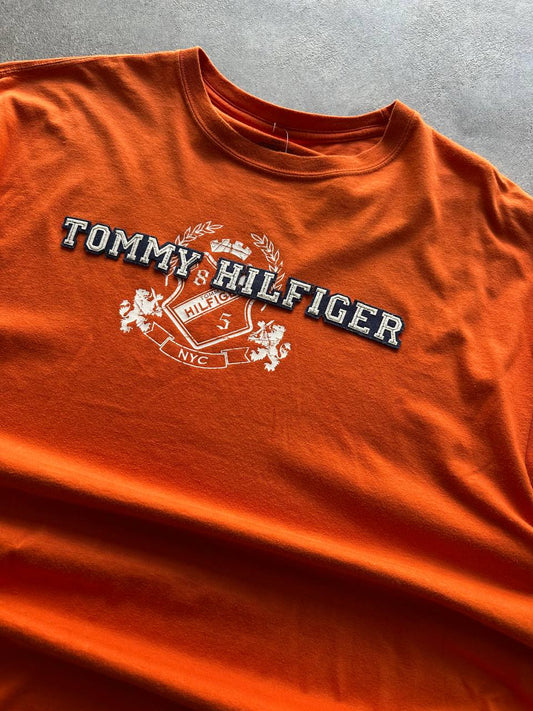 Tommy Hilfiger T-shirt Logo Ricamato Vintage Uomo (XL)
