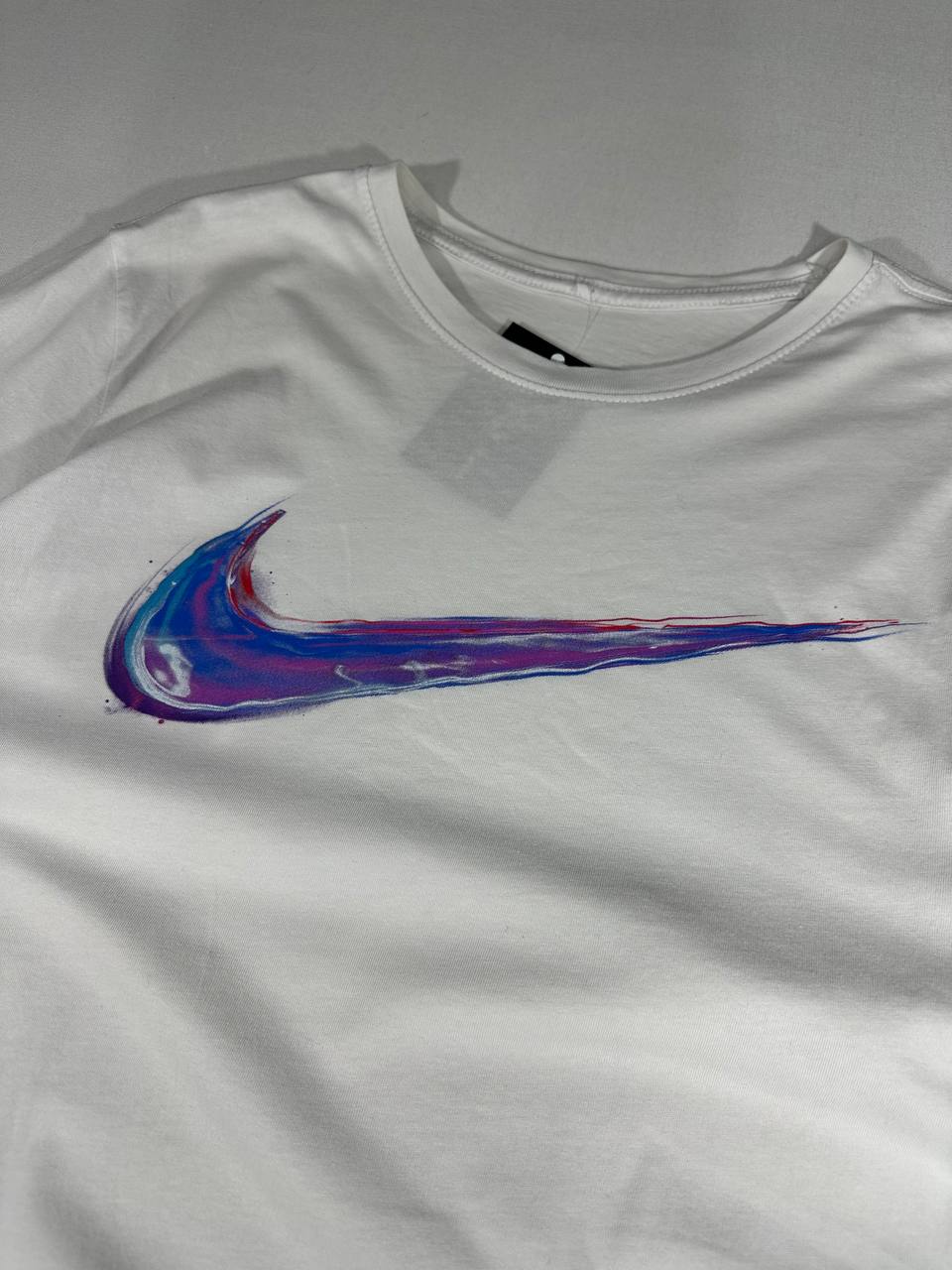 Nike T-Shirt Big Logo Stampato USA Uomo/Donna (L)