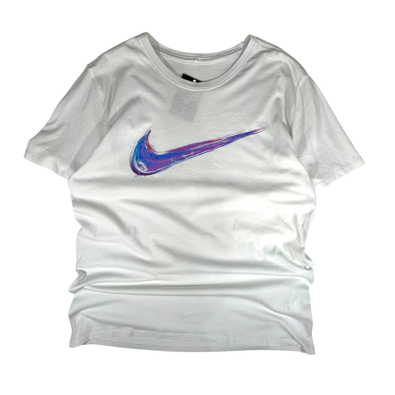 Nike T-Shirt Big Logo Stampato USA Uomo/Donna (L)