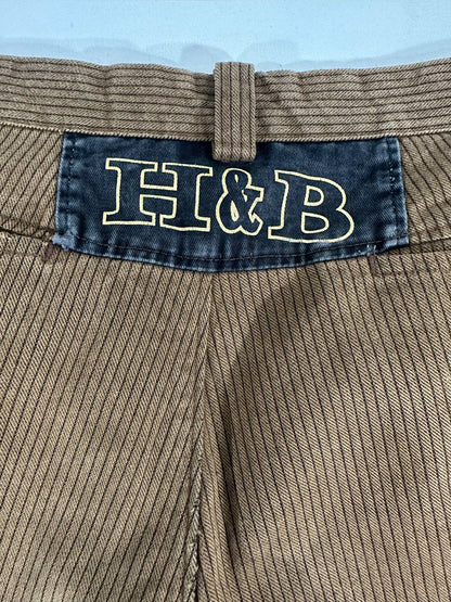 Harmont & Blaine Brown Corduroy Pants Pantalone Vintage Big Logo Uomo (50 IT)