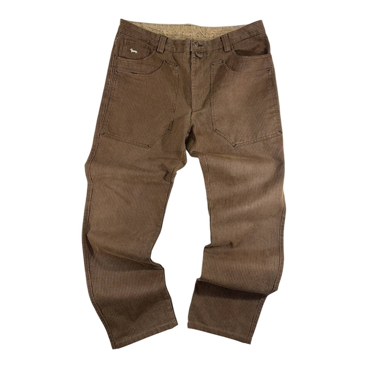 Harmont & Blaine Brown Corduroy Pants Pantalone Vintage Big Logo Uomo (50 IT)