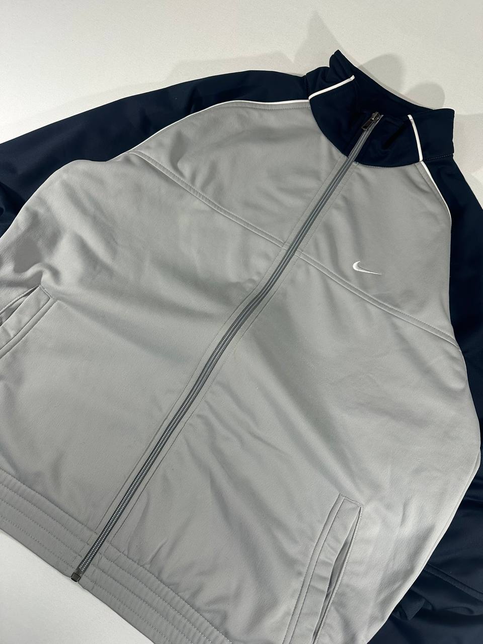 Nike Track Top Vintage Anni 2000 Logo Ricamato Uomo (L)