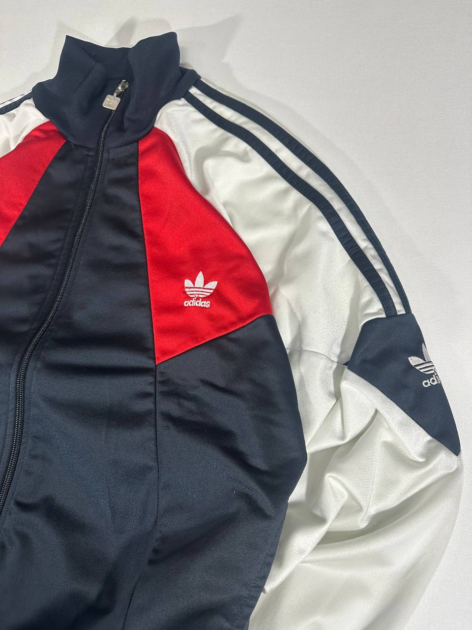 Adidas Track-Top Vintage Logo Ricamato Giacca Tuta Uomo (M)