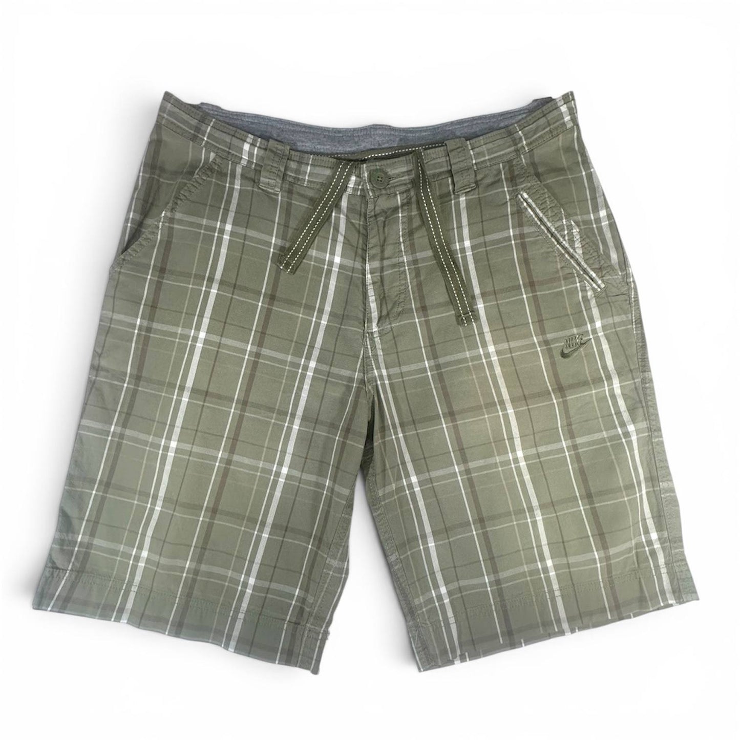 Nike Pantaloncino Sportivo Vintage Y2K Logo Ricamato Uomo (M/34IT)