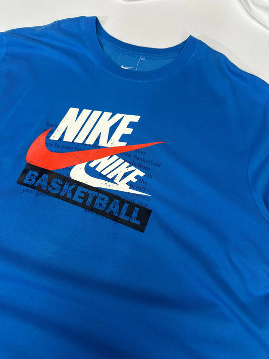 Nike T-Shirt Vintage Y2K Logo Stampato Basketball Uomo (XXL)