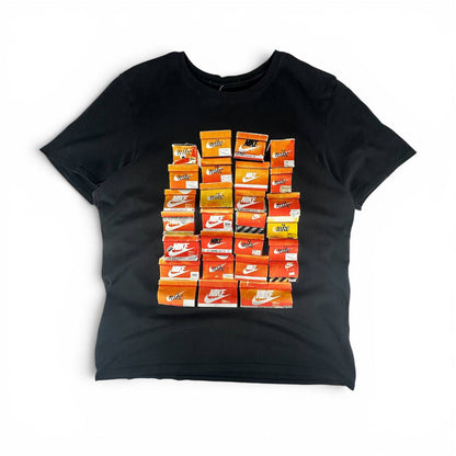Nike T-Shirt Vintage Y2K Big Logo Stampato Uomo (M)