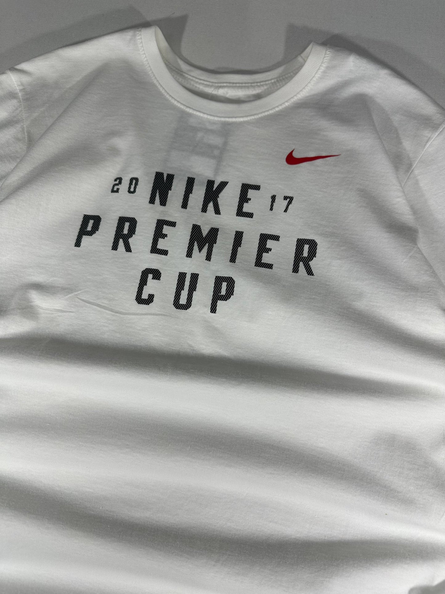 Nike T-Shirt Premiere Cup 2017 Big Logo Stampato Uomo (L)