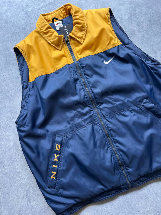 Nike Smanicato Gilet Vintage Big Logo USA Uomo (XL)