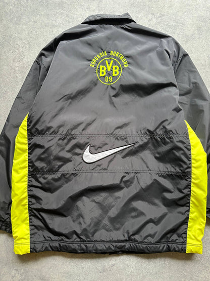 Nike Giubbino Vintage Borussia Dortmund anni '90 Logo Ricamato Uomo (XL)
