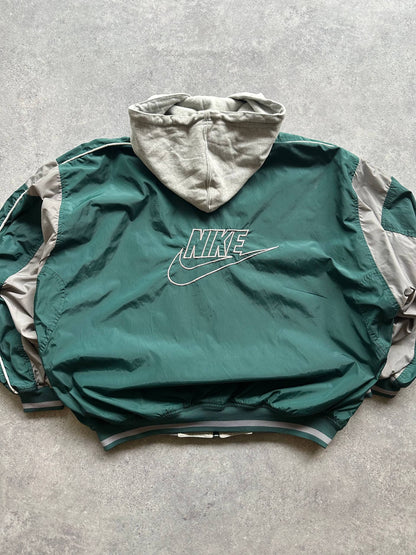 Nike Giubbino Vintage anni '80 Double Face Logo Ricamato Uomo/Donna (M)