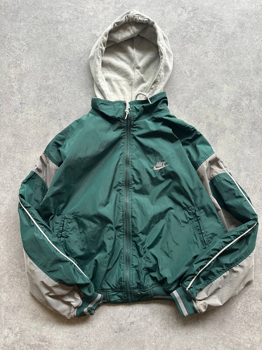 Nike Giubbino Vintage anni '80 Double Face Logo Ricamato Uomo/Donna (M)