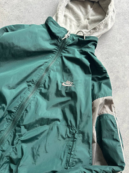 Nike Giubbino Vintage anni '80 Double Face Logo Ricamato Uomo/Donna (M)