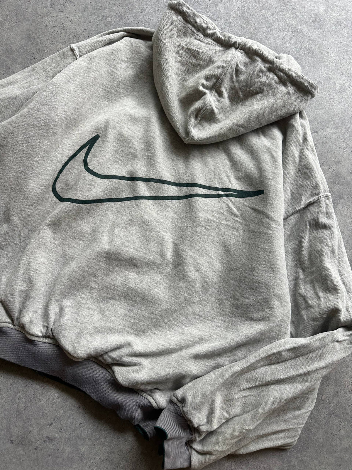 Nike Giubbino Vintage anni '80 Double Face Logo Ricamato Uomo/Donna (M)