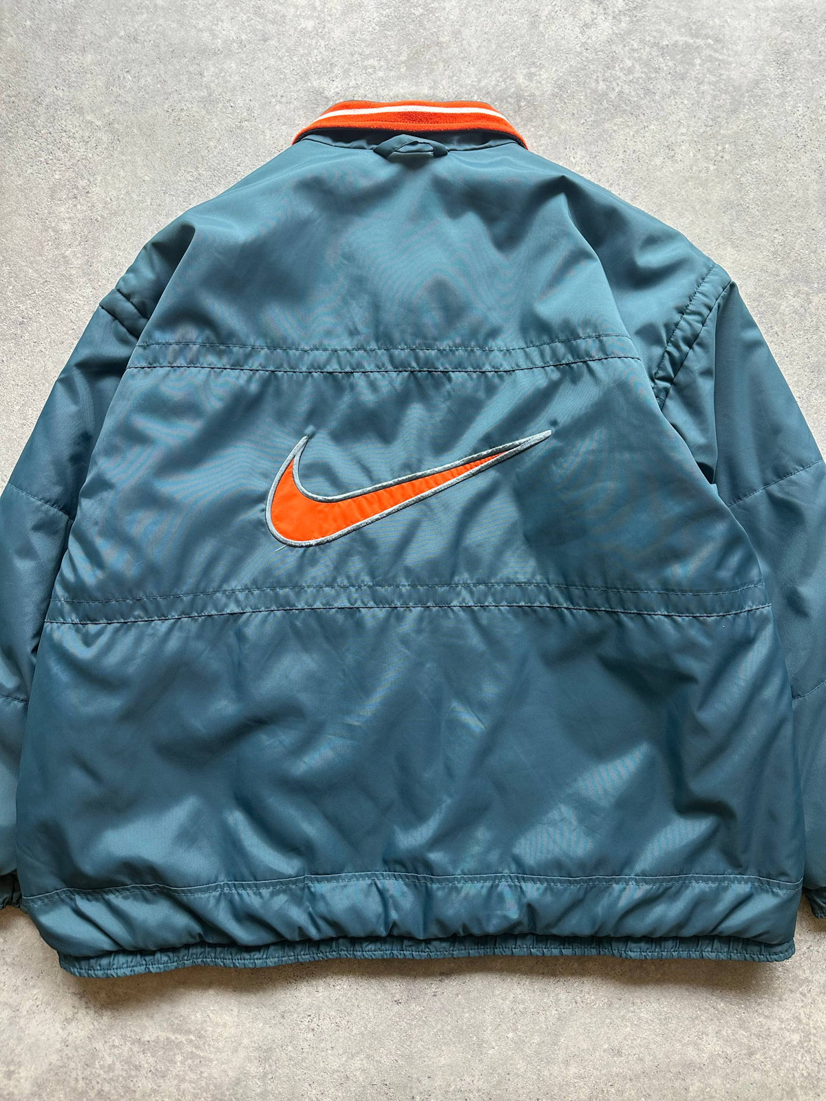 Nike Giubbino Vintage anni '80 Reversibile Logo Ricamato Uomo (L/XL)