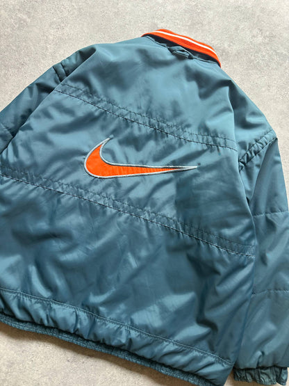 Nike Giubbino Vintage anni '80 Reversibile Logo Ricamato Uomo (L/XL)