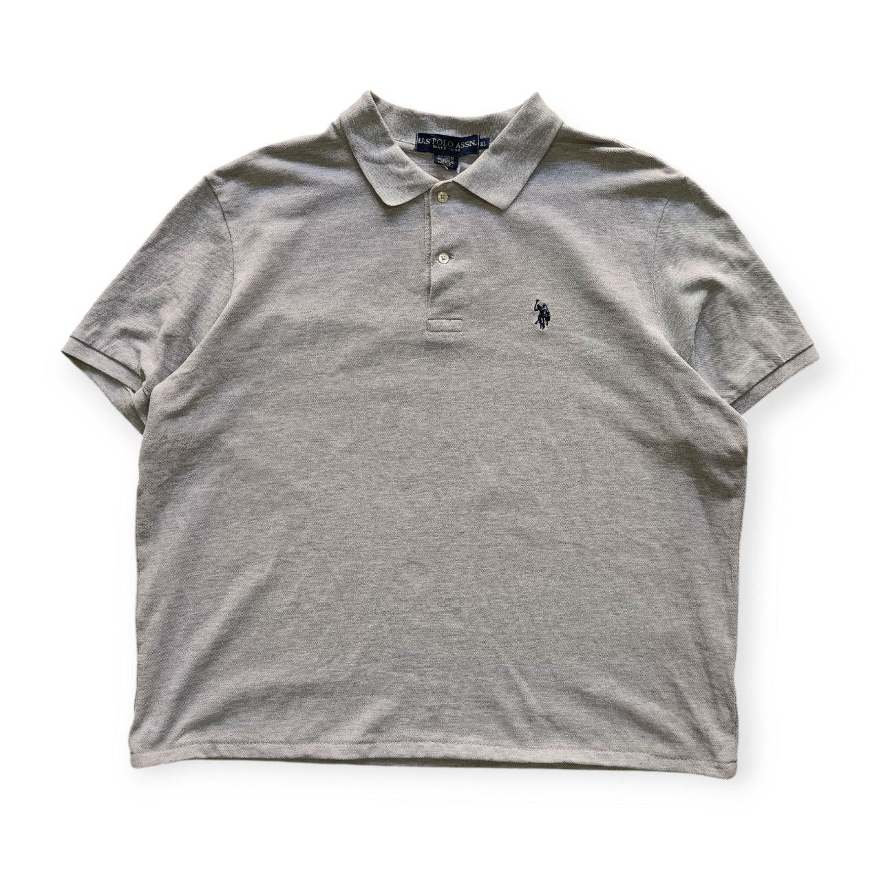 Polo Vintage Croppata Uomo – Grigia US Polo Assn. (Taglia M IT / Etichetta XL)