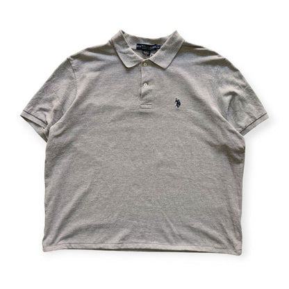 Polo Vintage Croppata Uomo – Grigia US Polo Assn. (Taglia M IT / Etichetta XL)