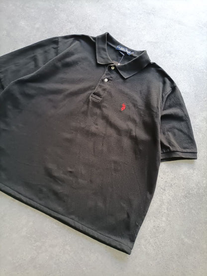 Polo Vintage Croppata Uomo – Nera U.S. Polo Assn. (Taglia L IT / Etichetta 2XL)
