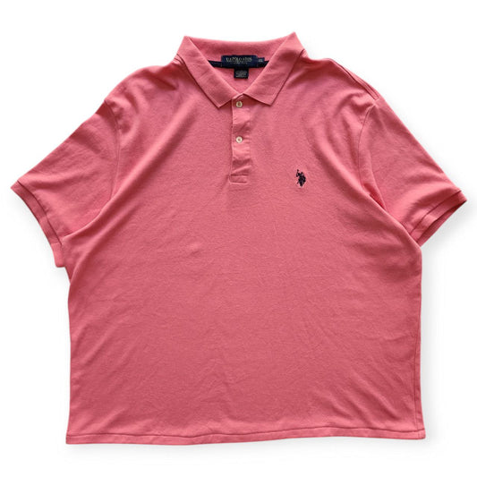 Polo Vintage Croppata Uomo – Rosa Pesca U.S. Polo Assn. (Taglia L IT / Etichetta 2XL)